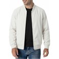 thumbnail image 1 of TOMVIGX Mens Lightweight Bomber Jacket Full Zip Baseball Collar Raglan Sleeve Flight Coat Casual Autumn Winter Outerwear Khaki L, 1 of 4