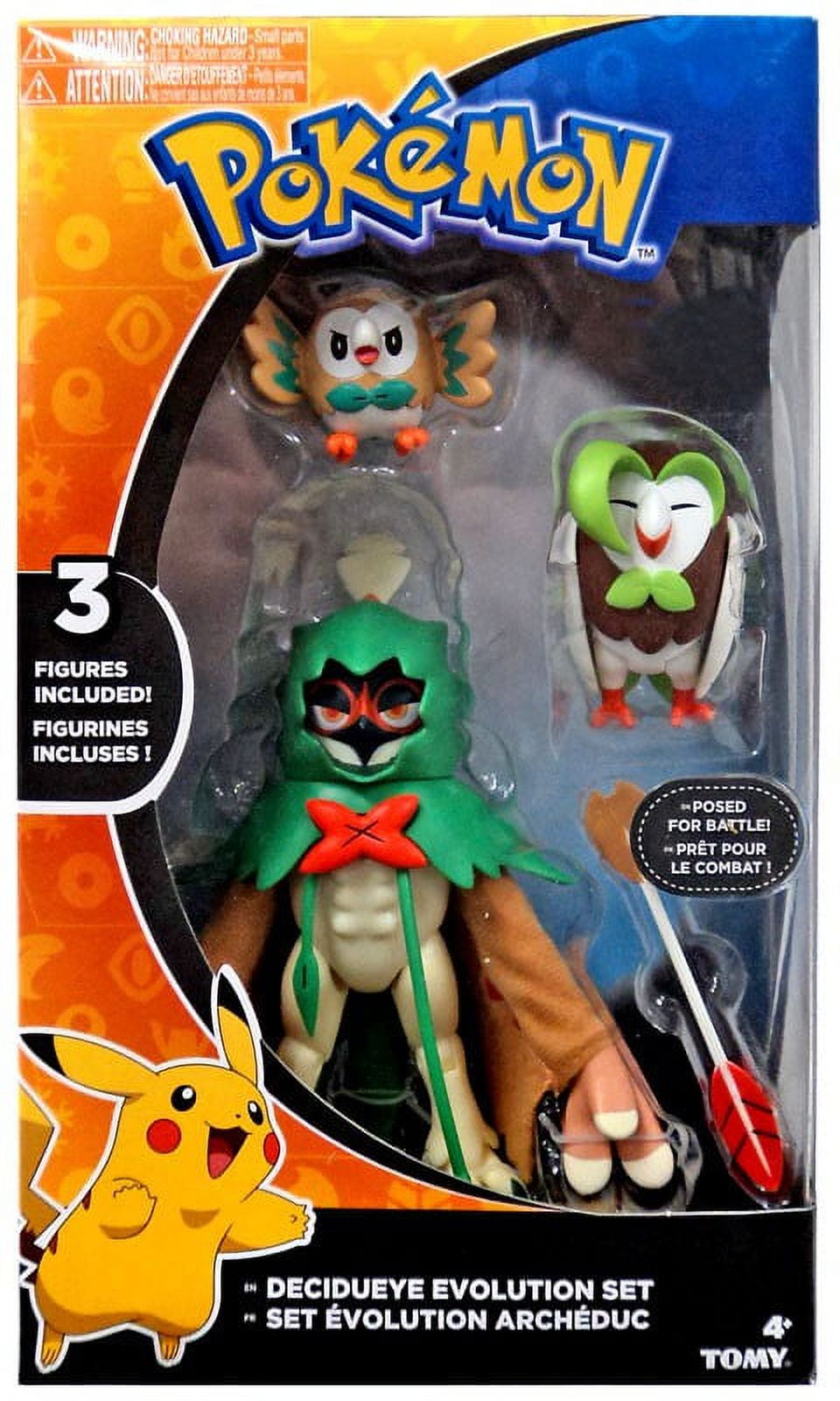 ジュナイパー　フィギュア　DECIDUEYE EVOLUTIONSET　TOMY TOMY Pokemon Decidueye Evolution Set Action Figures 3-Pack, Battle