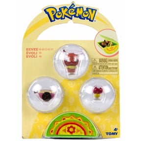 TOMY Pokemon Eevee Mini Figures Set with Mini Case, Action Figures