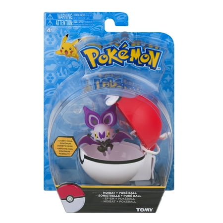 TOMY Pokemon Noibat + Poke Ball, Action Figure Accessories