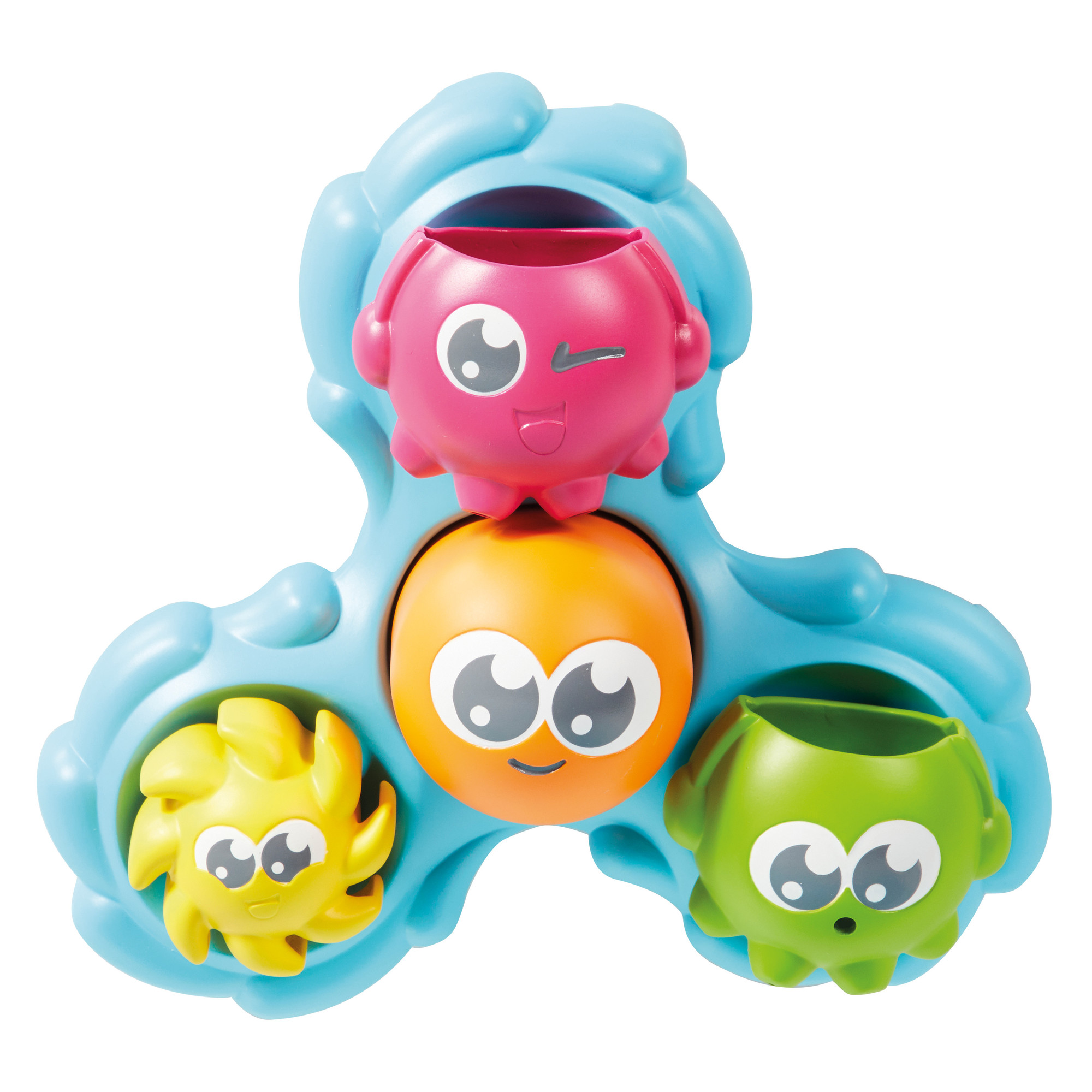 TOMY Toomies Spin And Splash Octopals Bath Toy, Colorful and Fun Toddler Bath Toys - image 1 of 6