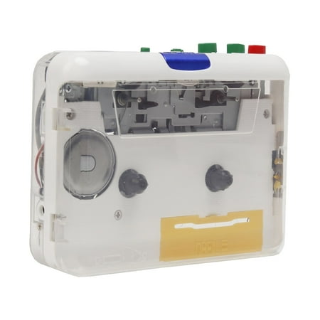 TON010S Portable Cassette to MP3 Player Mini USB Tape Player MP3 Converter with 3.5mm AUX Input Software Cassette Capture Audio Music Player Compatible with PC Laptop
