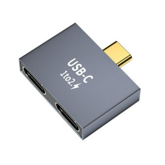 TONAIN 1 to 2 USB C Male to Dual USB C Female Data Transfer Type-C PD Charger `AU.