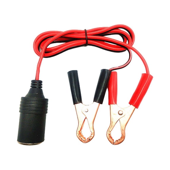 TONAIN 12V Battery Clamp Terml Clip-on Car To Cigarette Adapters Soet Lighter