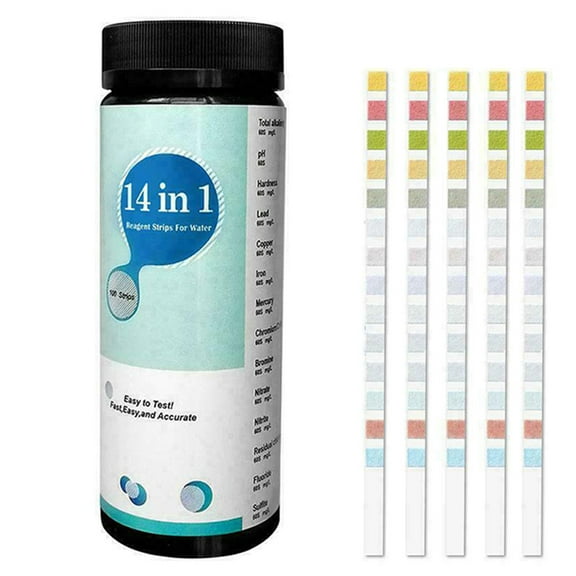 TONAIN 14-in-1 Drinking Water Test Kit Water Quality Test for Well and Tap Water 50/100pcs