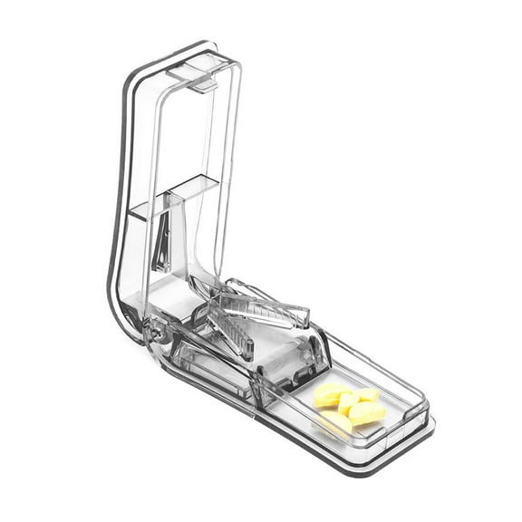 TONAIN 1PCS Pill Cutter, Professional Pill Splitter with Stainless Steel Blade for Cutting Small Pills or Large Pills in Half, Safety Medicine Slicer, Medication Vitamin Divider, Cutting Cleanly