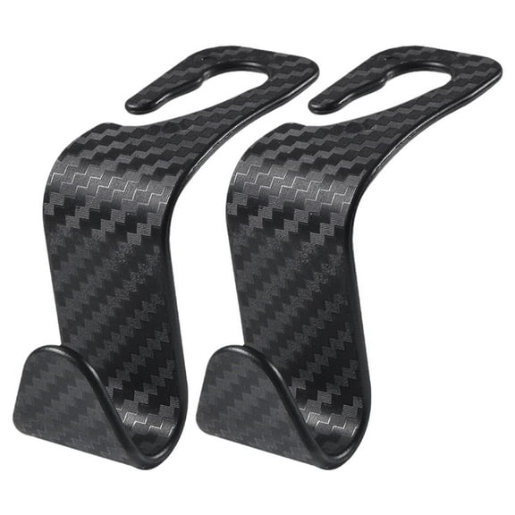 TONAIN 2 Bla Carbon Fiber Auto Ba Seat Headrest Hoo Car Accories Stge Q2