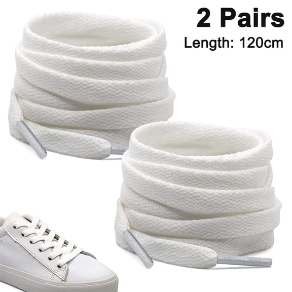 TONAIN 2 Pair Flat Shoe laces Shoelaces for Athletic Running Sneakers Shoes Boot Strings