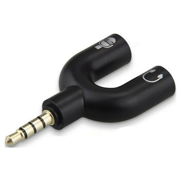TONAIN 3.5mm Stereo Splitter o to Mic & Headset Ja Plug C6F8 For Cell