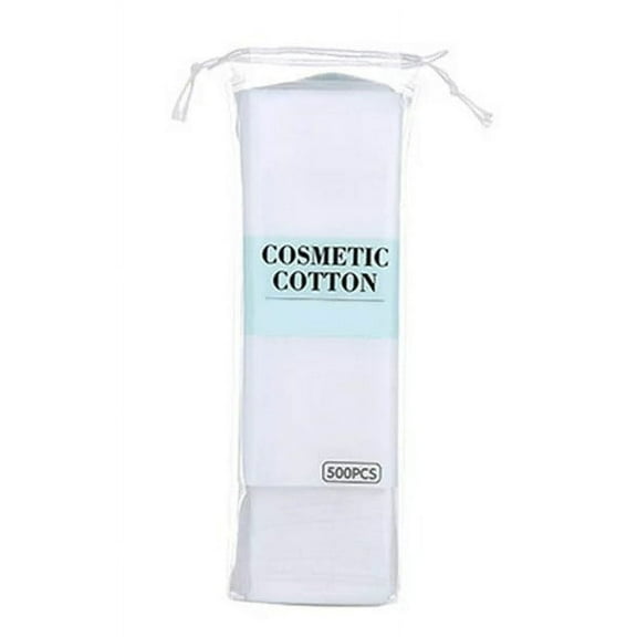 TONAIN 500 Cotton Rounds, Natural Turkish Cotton Makeup Remover and Facial Cleansing Cotton Round Pads, Waffle Textured Hypoallergenic Cotton Wipes