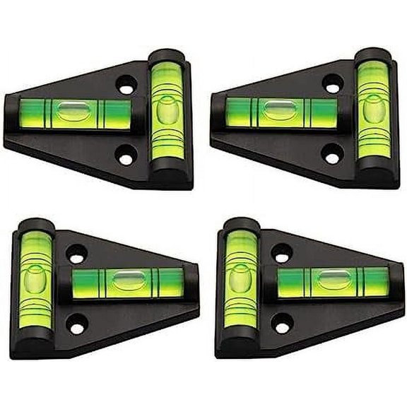 TONAIN Easy To Install RV T Level Cross Check Levelers, 4-Pack, Black