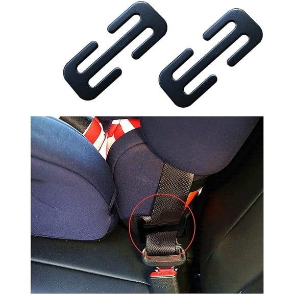 TONAIN Universal Locking Clip Automotive Decorative Interior Accessories, Metal Black (2 Pack)