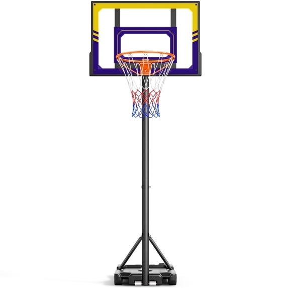 Tonbux Kids Basketball Hoop Adjustable 3.5-7ft, Portable Basketball Hoop & Goals for Kids/Teens/Youth in Backyard/Driveway/Indoor, Shatterproof PC Backboard and Multifuctional Base