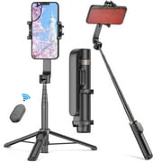 TONEOF Mini Tripod Stand for All Cellphones, Phone Selfie Stick with Wireless Remote for Group Selfie/Live Streaming/Video Recording