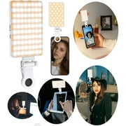 TONEOF Phone Selfie Light Rechargeable, 3 Modes Adjustable 80 Led Light for iphone/Tablet/Computer
