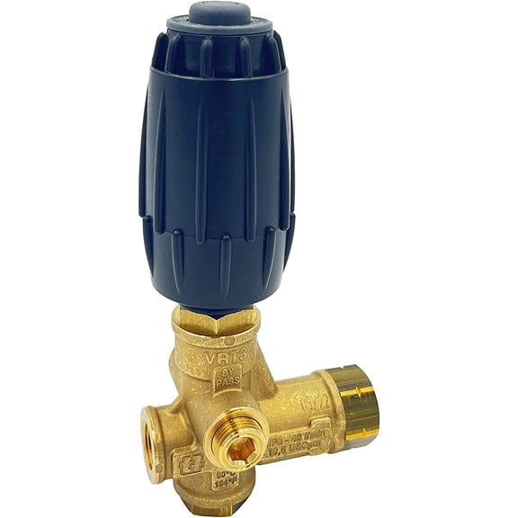 TONGAO Annovi Reverberi VRT3-310EZ Unloader, Black Spring, 4500 PSI, 10.5 GPM, Adjustment Knob, EZ Start, Brass