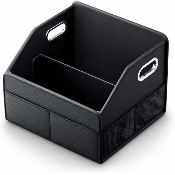 TONGAO Car Seat Storage Organizer, Compact PU Leather Bin for Trunk, Front Seat, Back Seat & Car Floor