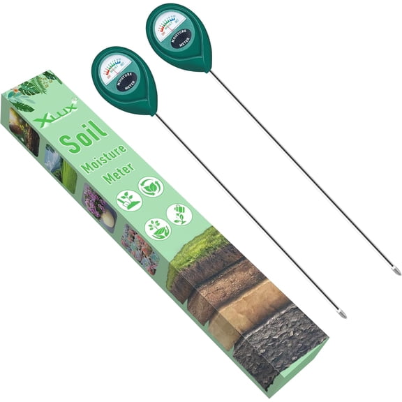 TONGAO 2-Pack Long Probe Soil Moisture Meter, Water Monitor for Indoor/Outdoor Potted Plants, Garden & Farm