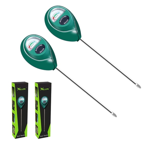 TONGAO Soil Moisture Sensor Meter Water Monitor, Hygrometer for Gardening, Farming, Plants, No Batteries Required, 2 Pack