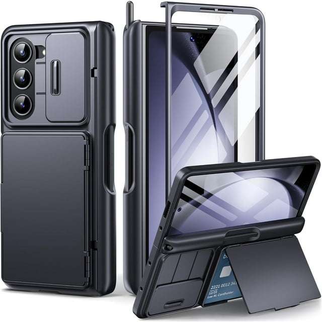 Tongate Protective Armor Case for Samsung Galaxy Z Fold 5 with Stand, S