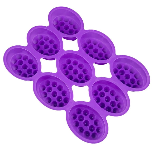 TONGMI 9 Cavity Massage Molds Silicone Massage Bar Soap Molds Food Grade Silicone Molds