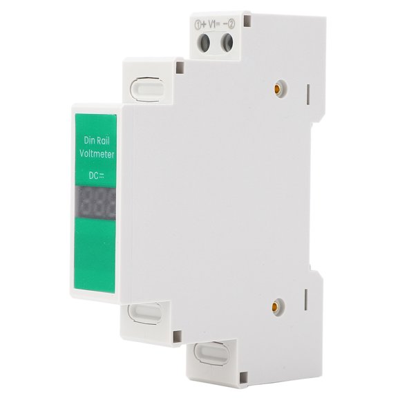 TONGOU DC Voltage Meter LED Digital Display Switching Output DIN Rail Mount Voltmeter Electrical Instrument 11V-310V