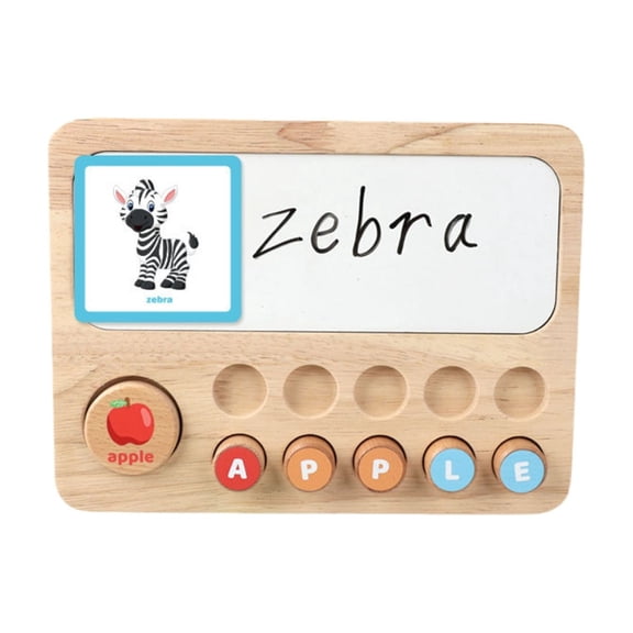 TONGYIJIA Alphabet Learning Board, Educational Puzzle Toy, Number Addition Subtraction, Wooden Tracing, Logical Thinking Game, for Preschool, Early Learning