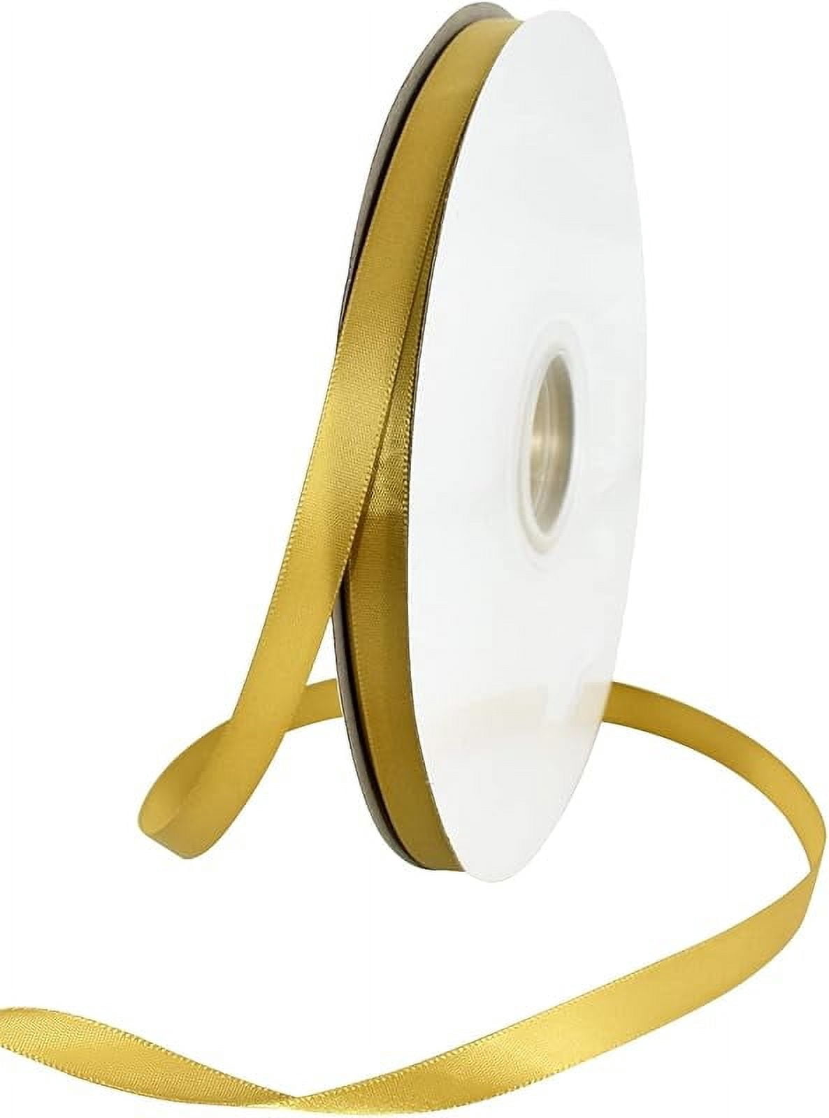 TONIFUL 1 Inch x 100yds Black Satin Ribbon, Thin Solid Color Satin ...