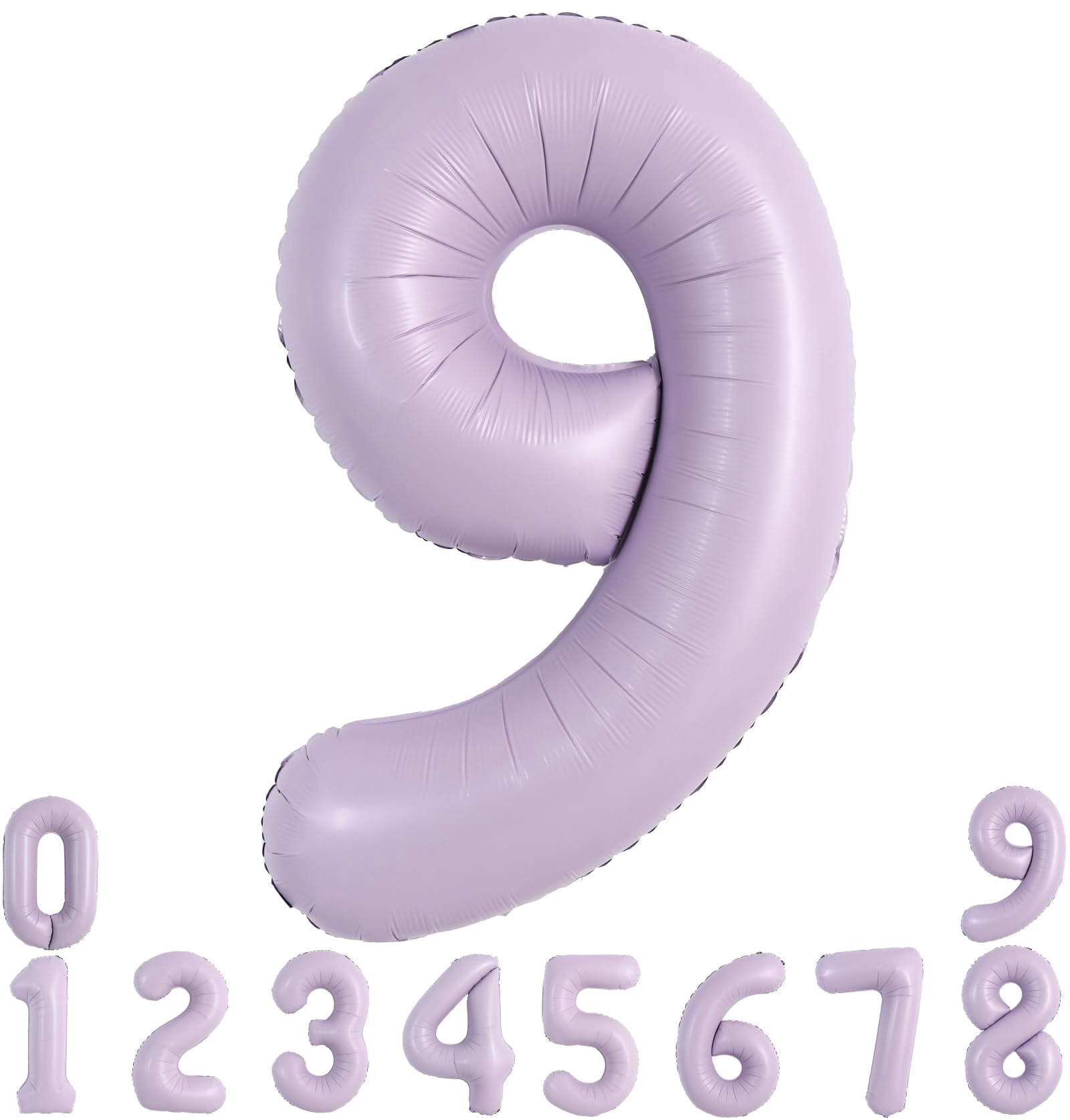 Light Purple Number 19 Balloon - Simple Latex Balloon For Birthdays & Celebrations