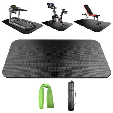 TONINT Exercise Equipment Mat,Bike Trainer Mat,Treadmill Mat floor protection,Exercise Bike Mat,Fitness Mat, rowing machine mat,Recumbent Bikes,Jump Rope Mat,Folding Waterproof 47.3" x 23.6 in