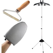TONINT Garment Steamer Rack 63 in Height Adjustable Clothing Hanger & Grey Ironing Glove