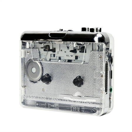 TONIVENT TON010 Portable Cassette to MP3 Player USB Tape Player MP3 Converter with 3.5mm AUX Input Software Cassette Capture Audio Player Compatible with PC Laptop