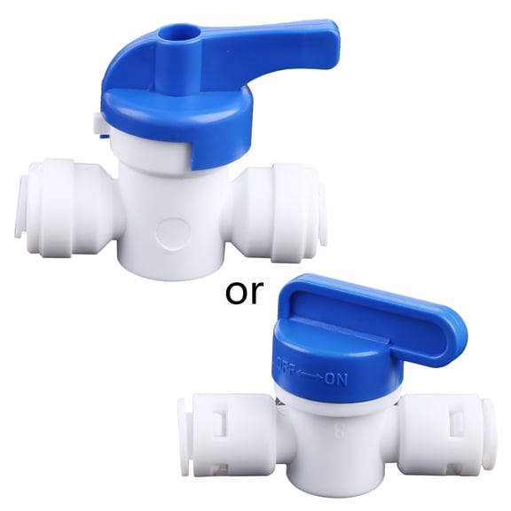 TONKBEEY 1/4'' Inline Ball Valve Quick Connect Shut off RO Water Reverse Osmosis Ball Valve Switch Replacement Accessories