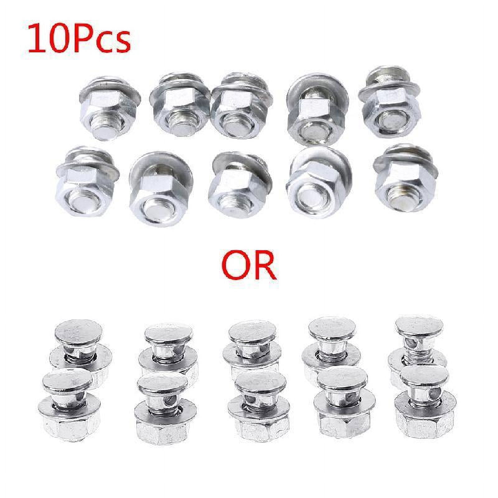 TONKBEEY 10pcs Brake Cable Adjuster Clamp Lock Screw Bolt Bicycle Moped