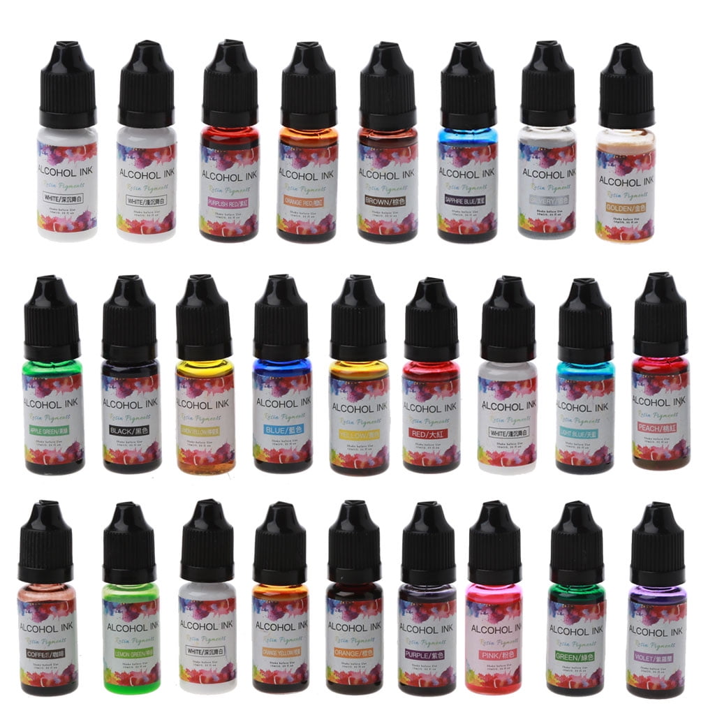 TONKBEEY Alcohol Ink Set High Concentrated Alcohol-Based Ink for Resin ...