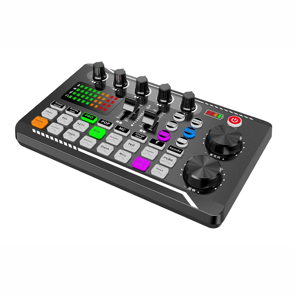 TONKBEEY Audio Interface F998 Usb Sound Card For Phone PC Audio 3.5mm Microphone Webcast Live Sound Card