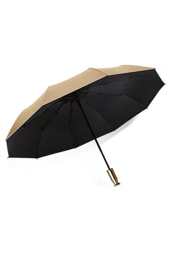 Automatic Folding Sun Umbrella Titanium Metallic Rain Anti UV Protection Travel Portable 10 Ribs Windproof Umbrella