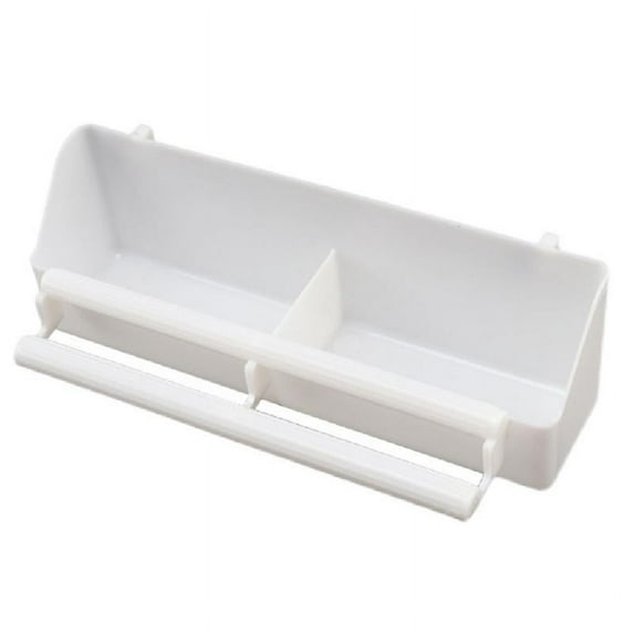 TONKBEEY Bird Seed Food Feeding Dish Parrot Birds Plastic Feeding Bowl Poultry Feeder