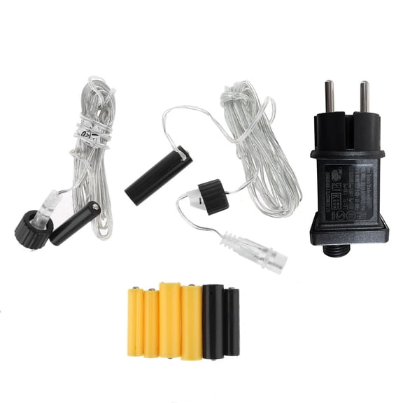 TONKBEEY EU Plug Power Supply Adapter AA+AAA Battery Eliminator 1.5V AA for LED Light