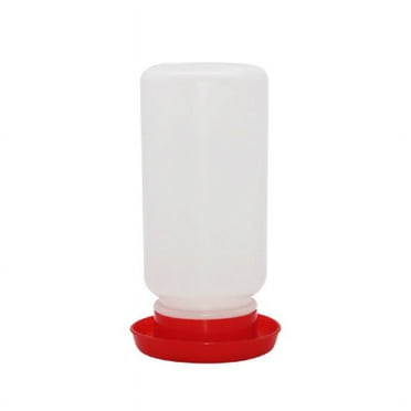 TONKBEEY Plastic Poultry Chicken Waterer Drinker Container Dispenser Smooth Water Flow