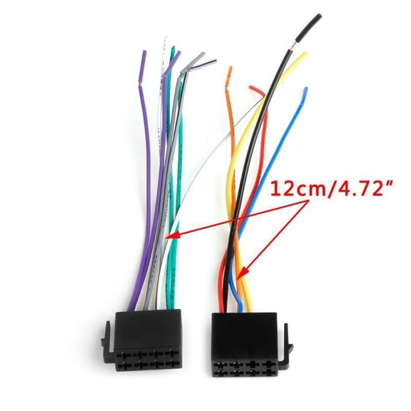 TONKBEEY Universal Female ISO Wiring Harness Car Radio Adaptor Connector Wire Plug Kit