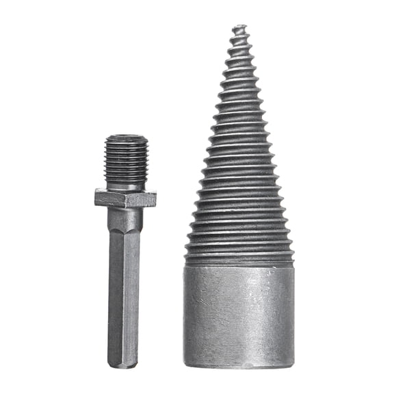 TONKBEEY Wood Splitting Drill Bit Log Splitter Drill Bit Set Log Splitter Screw Cone Kindling Firewood Splitter for Household
