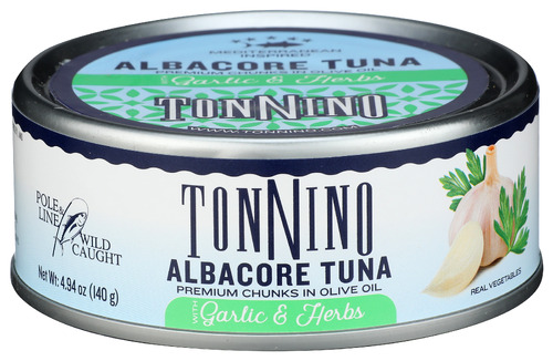 TONNINO Tuna Albacore Garlic & Herbs 4.94 oz (Pack of 12)