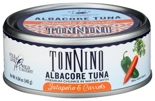 TONNINO Tuna Albacore Jalapeño Carrot 4.94 oz (Pack of 12)