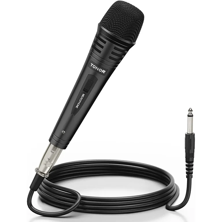 Microphone dynamique professionnel portable pour karaoké chanteur avec  câble 3 m Jack 6,3 mm câble détachable pour karaoké