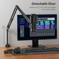 TONOR Microphone Boom Arm with High Riser, Adjustable Mic Stand, Arm ...
