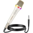 thumbnail image 1 of TONOR RGB Dynamic Karaoke Microphone for Singing with 5M XLR Cable, XLR Handheld Wired Microfono, Compatible with Karaoke Machine/Speaker/Amp/Mixer for Karaoke Singing, Speech, and Outdoor Activity, 1 of 9