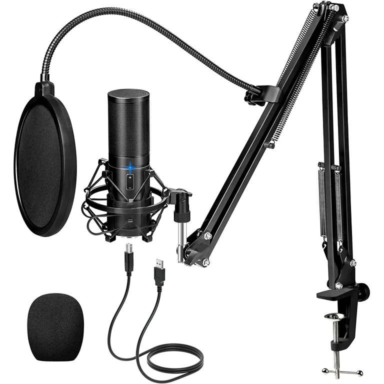 TONOR USB Microphone Gaming kit, Micro RGB PC Condensateur Professionnel  pour Streaming Podcast Studio Enregistrement  Discord Gamer PS4/5