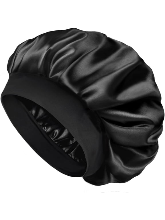 Silk Bonnet for Men Women Hair Bonnet for Sleeping Double Layer Satin Bonnet for Natural Curly Hair Unisex Sleep Cap