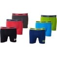 thumbnail image 1 of TONY HAWK Mens Athletic Boxer Briefs - Cotton/Spandex 6-Pack Stretch Training Breathable No Fly Small-5X, 1 of 6